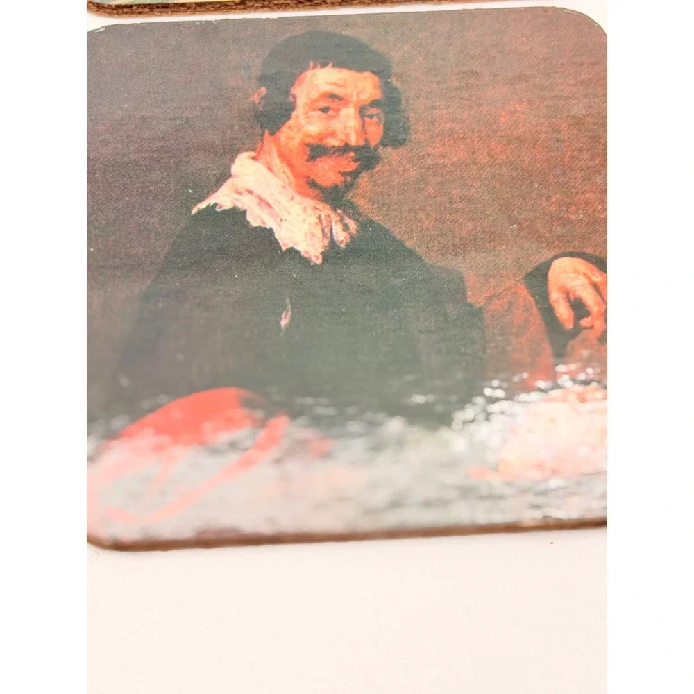 Vintage Diego Velazquez Fine Art Cork Coasters Set of 6 Spanish Baroque Painting